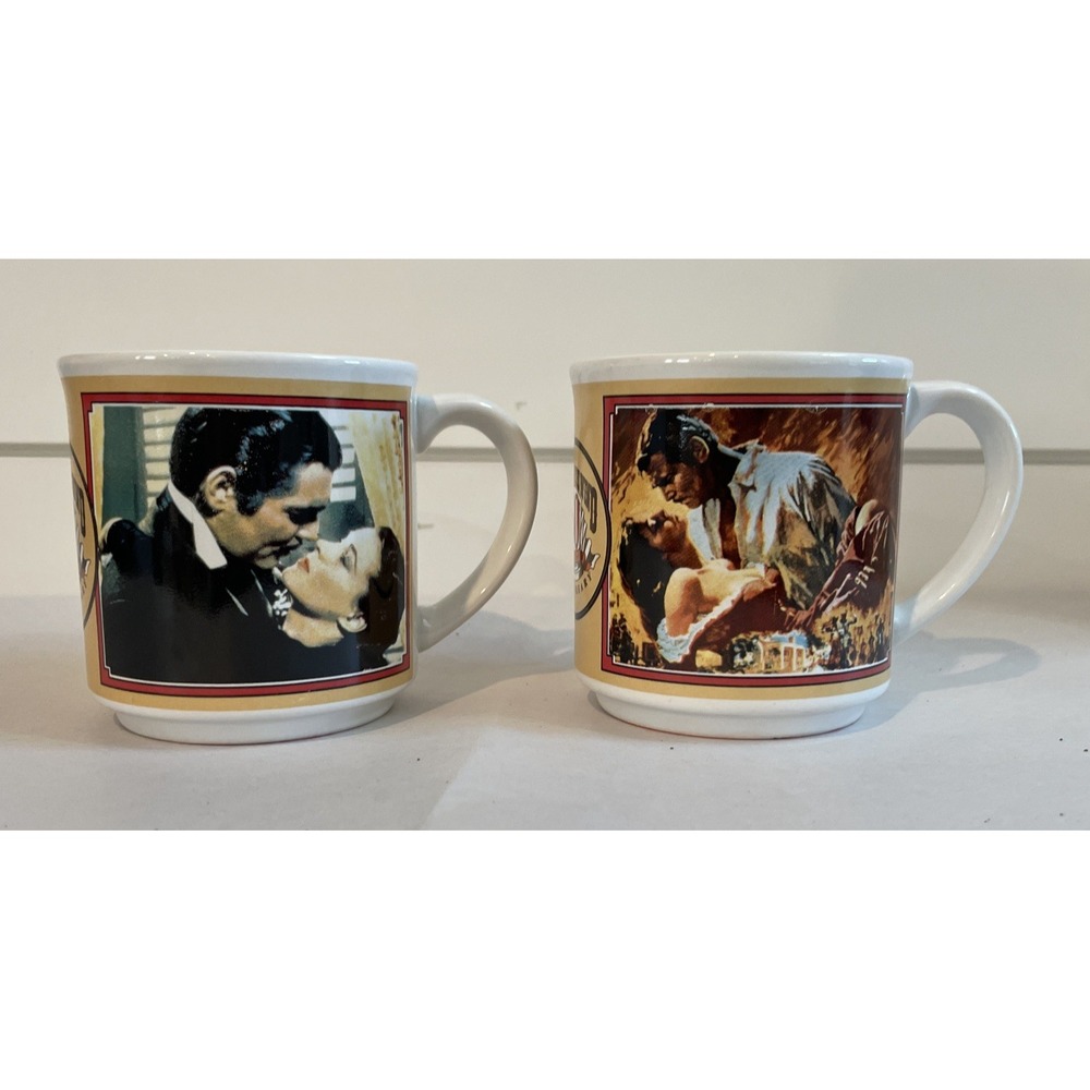Gone With The Wind Vtg Coffee Mug 50th‎ Anniversary 1989 Turner Entertainment